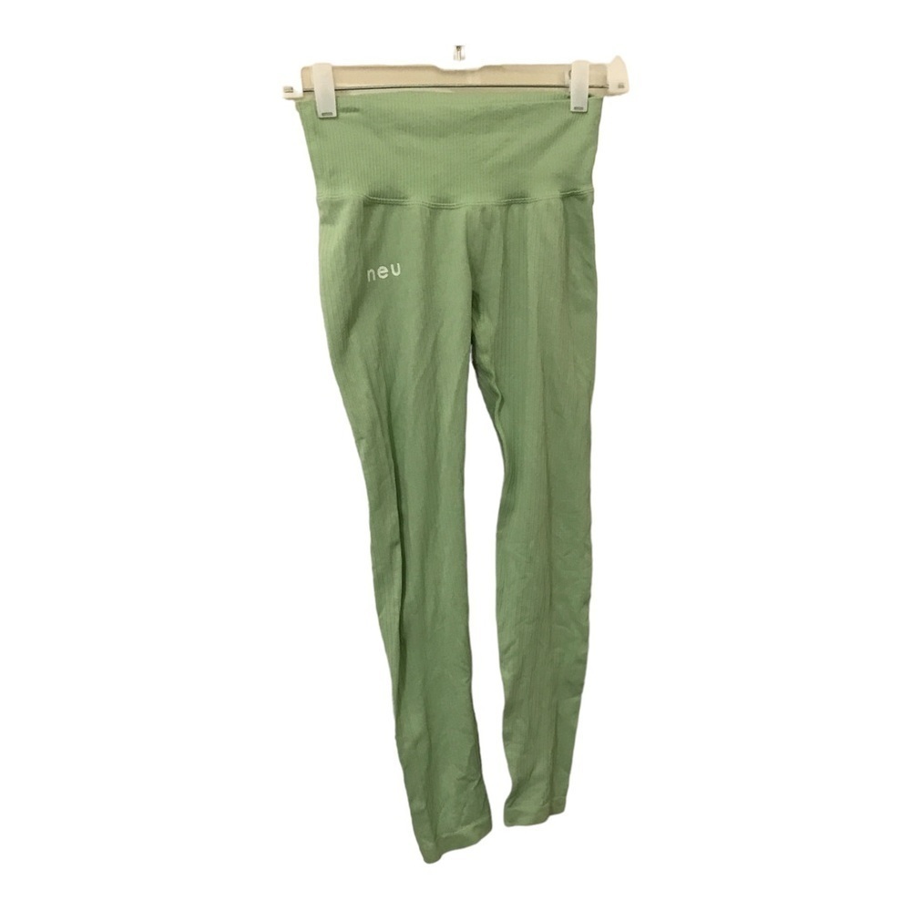Neuapparel mint green ribbed pant leggings size M/L